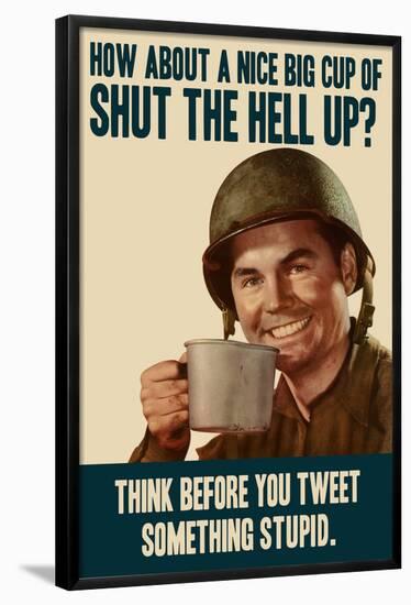 Think Before You Tweet-null-Framed Poster