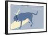 Think Big - Blue Version-Dog is Good-Framed Art Print