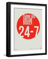 Think Big Dream Bigger Poster-NaxArt-Framed Art Print