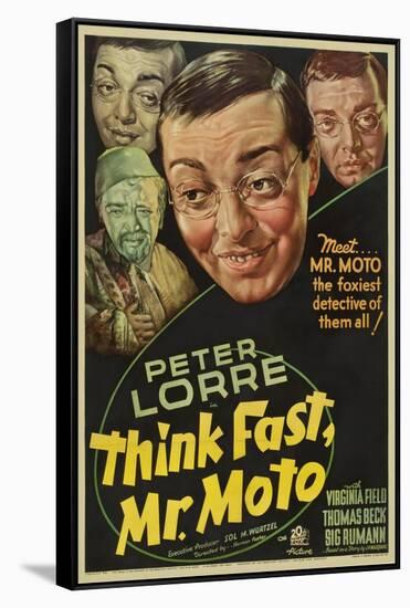 Think Fast, Mr. Moto, Peter Lorre, 1937-null-Framed Stretched Canvas