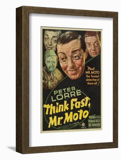 Think Fast, Mr. Moto, Peter Lorre, 1937-null-Framed Photo