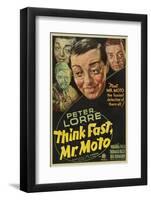 Think Fast, Mr. Moto, Peter Lorre, 1937-null-Framed Photo