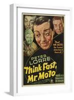 Think Fast, Mr. Moto, Peter Lorre, 1937-null-Framed Photo
