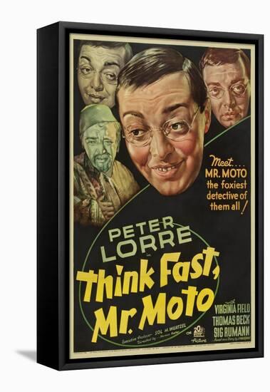 Think Fast, Mr. Moto, Peter Lorre, 1937-null-Framed Stretched Canvas