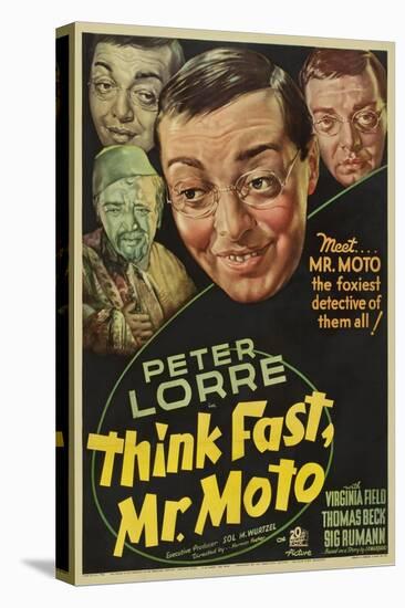 Think Fast, Mr. Moto, Peter Lorre, 1937-null-Stretched Canvas