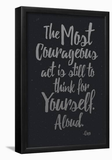 Think For Yourself Aloud-null-Framed Poster