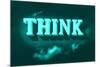 Think, Green-null-Mounted Art Print