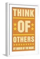 Think of Others-John Golden-Framed Art Print