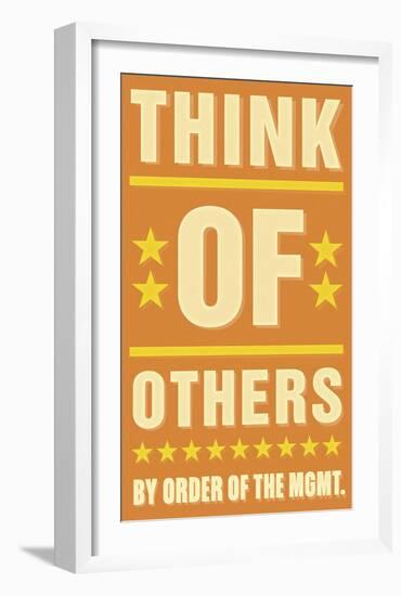 Think of Others-John Golden-Framed Art Print