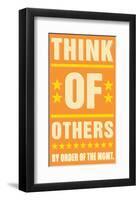 Think of Others-John Golden-Framed Art Print