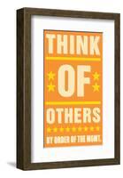 Think of Others-John Golden-Framed Art Print