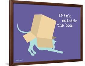 Think Outside Box-Dog is Good-Framed Art Print