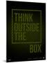 Think Outside of The Box Poster-NaxArt-Mounted Art Print