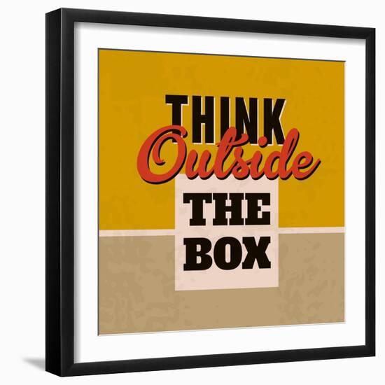 Think Outside the Box 1-Lorand Okos-Framed Art Print