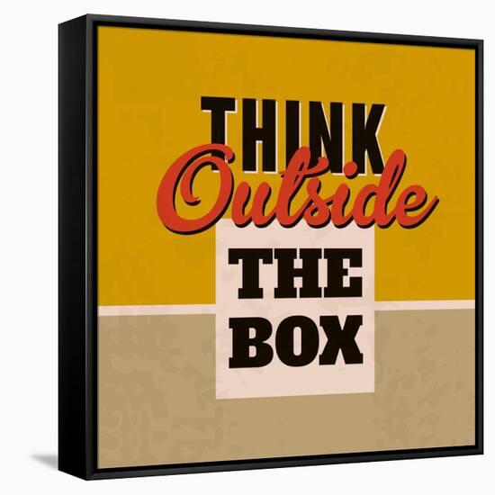 Think Outside the Box 1-Lorand Okos-Framed Stretched Canvas