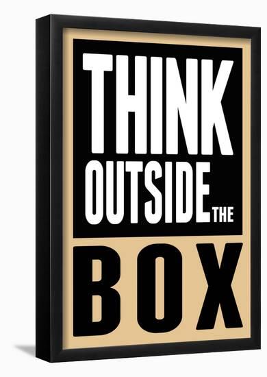 Think Outside the Box Poster-null-Framed Poster