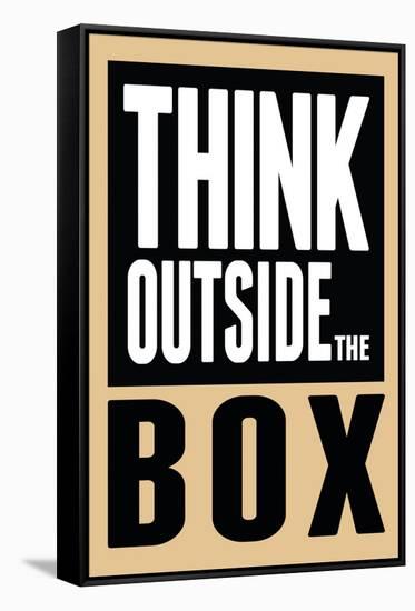 Think Outside the Box Poster-null-Framed Stretched Canvas