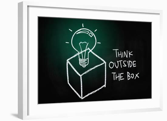 Think outside the Box-airdone-Framed Art Print