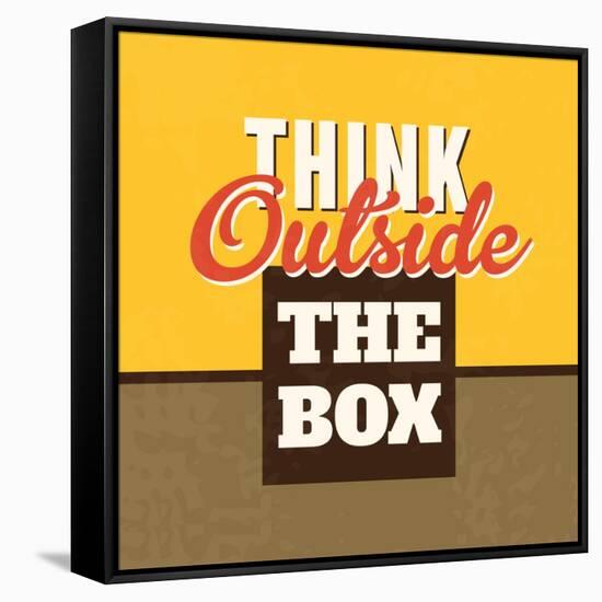 Think Outside the Box-Lorand Okos-Framed Stretched Canvas