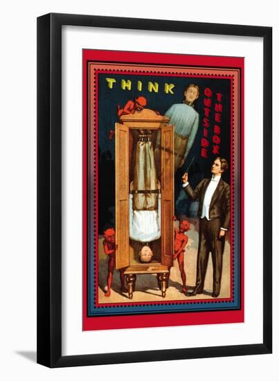 Think Outside the Box-null-Framed Art Print