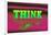 Think, Pink and Green-null-Framed Art Print