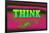 Think, Pink and Green-null-Framed Art Print