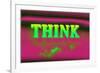 Think, Pink and Green-null-Framed Premium Giclee Print