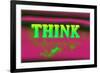 Think, Pink and Green-null-Framed Premium Giclee Print