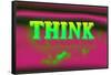 Think, Pink and Green-null-Framed Stretched Canvas
