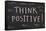 Think Positive-Yury Zap-Framed Stretched Canvas