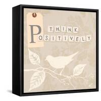Think Positively-Marco Fabiano-Framed Stretched Canvas