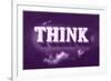 Think, Purple-null-Framed Art Print