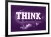 Think, Purple-null-Framed Art Print