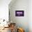 Think, Purple-null-Framed Stretched Canvas displayed on a wall