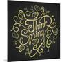 Think Spring - Quotes on Floristic Circle-ONiONAstudio-Mounted Art Print