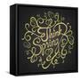 Think Spring - Quotes on Floristic Circle-ONiONAstudio-Framed Stretched Canvas