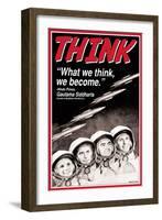 Think-null-Framed Art Print