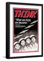 Think-null-Framed Art Print