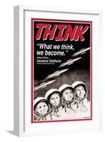 Think-null-Framed Art Print