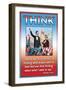 Think-null-Framed Art Print