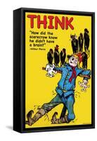 Think-Wilbur Pierce-Framed Stretched Canvas