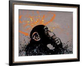 Thinker Monkey-The Graffiti Collection-Framed Giclee Print