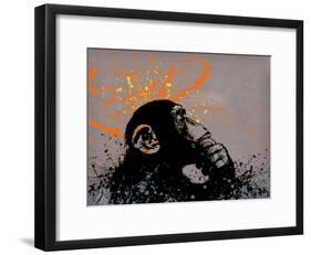 Thinker Monkey-The Graffiti Collection-Framed Giclee Print