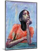 Thinking, 1990-Carlton Murrell-Mounted Giclee Print