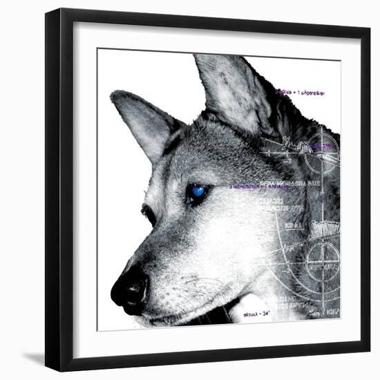 Thinking Dog-Meiya Y-Framed Giclee Print