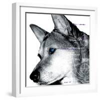 Thinking Dog-Meiya Y-Framed Giclee Print