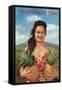 Thinking of You, Hawaiian Woman with Two Pineapples-null-Framed Stretched Canvas