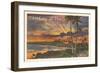 Thinking of You, Sunset on Hawaii-null-Framed Art Print