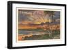 Thinking of You, Sunset on Hawaii-null-Framed Art Print