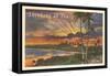 Thinking of You, Sunset on Hawaii-null-Framed Stretched Canvas